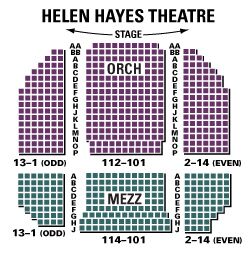 Helen Hayes Theatre - Seating Chart